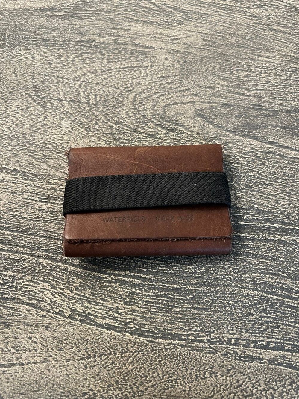 WaterField Designs Brown Leather Minimalist Card Wallet